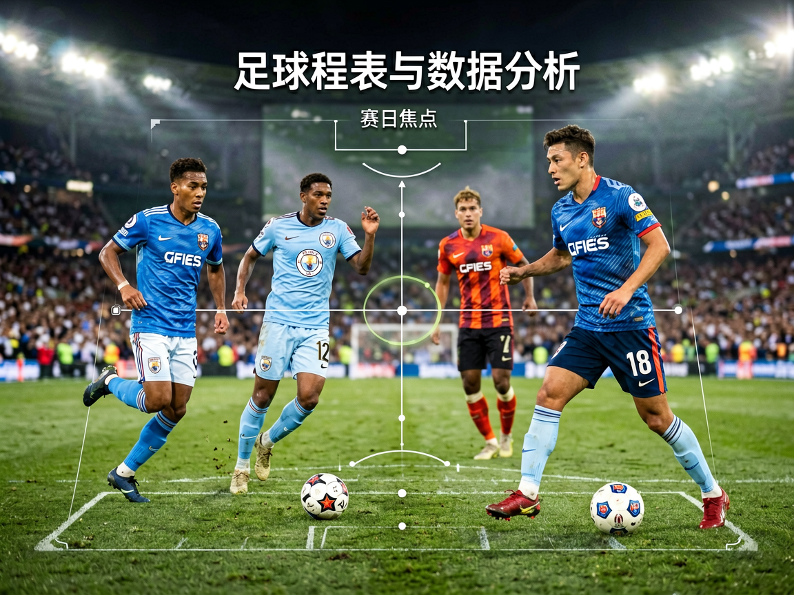 足球赛程表与数据分析图表
